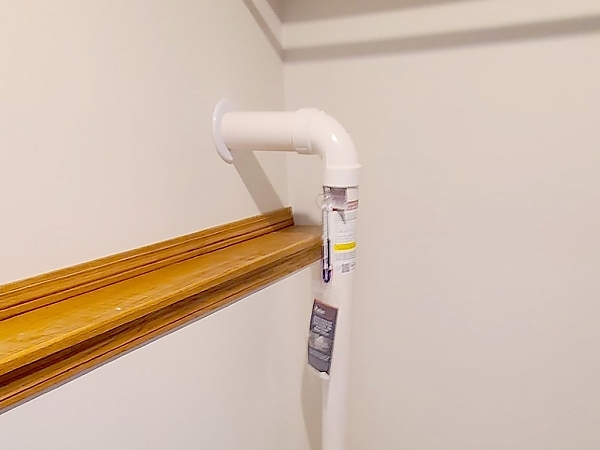 Indoor pipes tested for radon