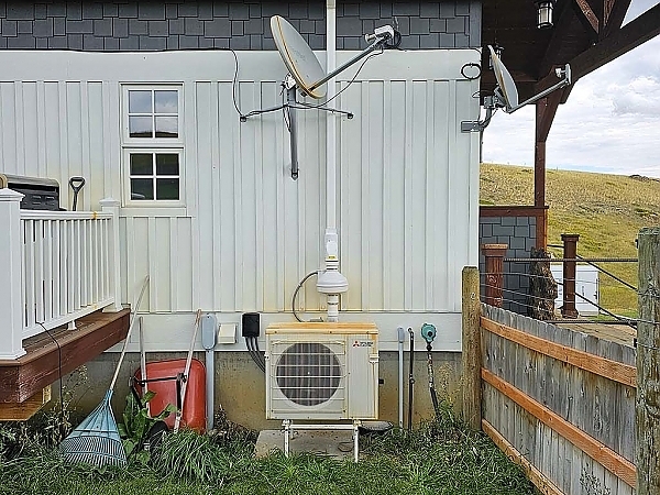 Side view of house inspected for radon